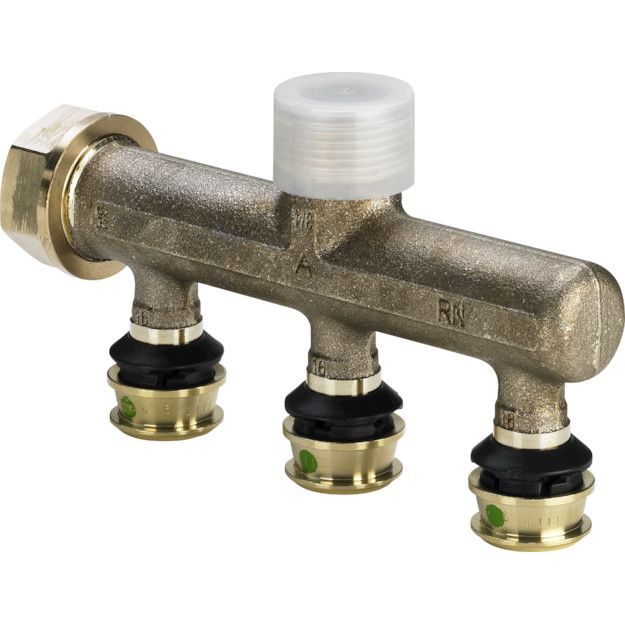 Viega - Verteiler RAXOFIX 5326.07 16mm x 3/4-3fach Siliziumbronze