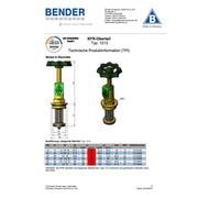 Bender Armaturen - Oberteil KFR stgd. Typ 1213 DN50 für absperrbare Rückflußverhinderer KFR