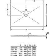 VILLEROY & BOCH - Duschwanne SUBWAY Infinity 6229 900x800x40mm Weiß Alpin