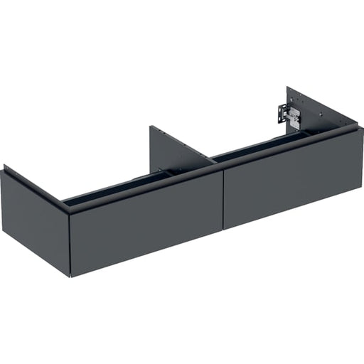 Geberit Vertriebs - ONE Unterschrank für WT/-Platte 2 Schubl., 133,2x26,6x47cm, schwarz matt