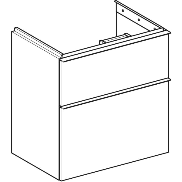 Geberit Vertriebs - iCon Unterschrank f. WT, verk. Ausld. 59,2x61,5x41,6cm, lava