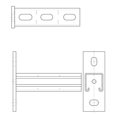 Walraven - Wandkonsole RapidStrut 41H BUP L: 1000 mm - MLAR/LAR/RbALei