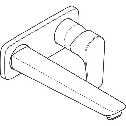 Hansgrohe - 2-Loch Waschtischmischer Unterputz Talis E F-Set BBC langer Auslauf