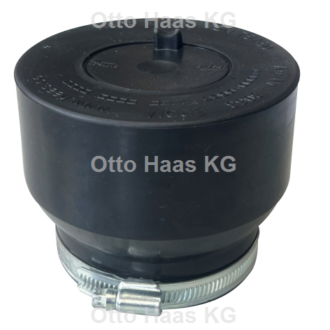 Otto Haas KG - Konfix-Verbindung DN75/80, schwarz inkl. Schlauchklemme