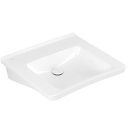 VILLEROY & BOCH - Waschbecken ViCare 600x550mm re-eckig 10HL. o. ÜL. Weiß Alpin AntiBac cplus
