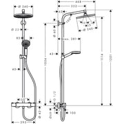 Hansgrohe - Showerpipe Crometta S 240 chrom