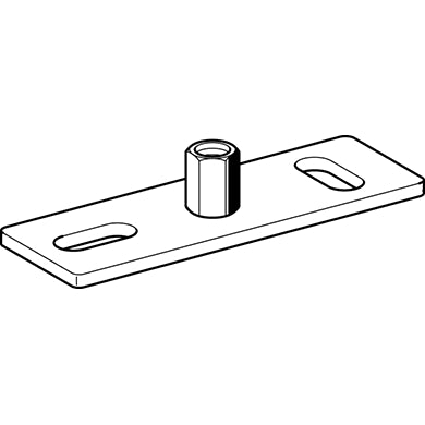 Sikla - Grundplatte Stabil M16 120x40x4mm 138352