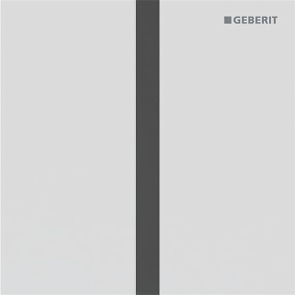 Geberit Vertriebs - Typ 40 UR-Strg. m. elektron. Sp-Ausl. Netz.-Betr., Square, weißmatt/Etc