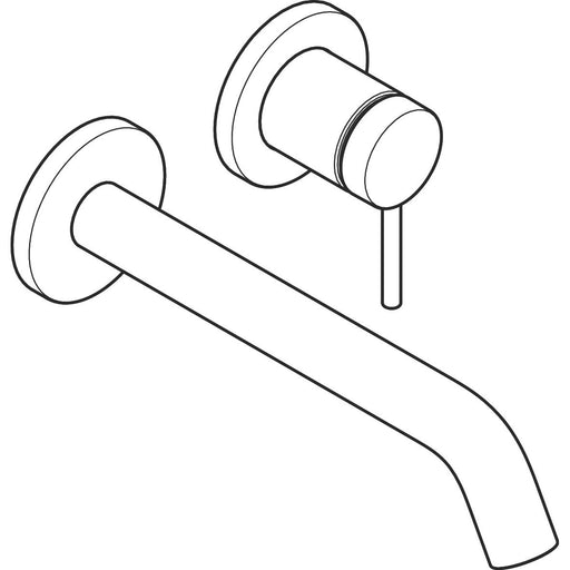 Hansgrohe - TECTURIS S 2-Loch WTM UP F-Set 225 mm Auslauf mattweiß