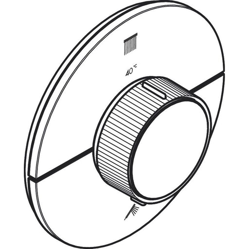Hansgrohe - Thermostat UP Axor ShowerSelect ID Fertigset 2 Verbraucher rund chrom