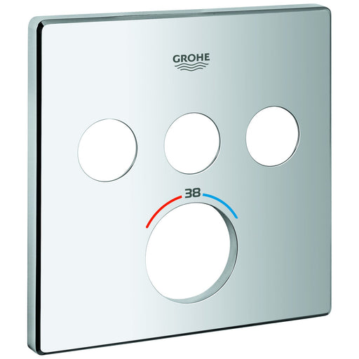 Grohe - Rosette 49042 für SmartControl UP-THM eckig mit 3 ASV chrom