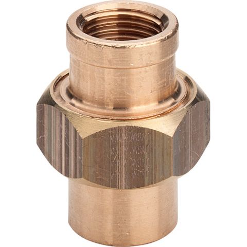 Viega - Rohrverschraubung 3340 konischdichtend 1/2 IG x 1/2 IG Rg