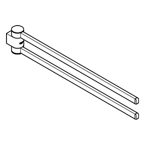 Grohe - Handtuchhalter SELECTION 41063 2-armig schwenkbar cool sunrise geb
