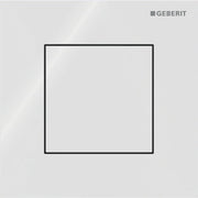 Geberit Vertriebs - Typ 40 UR-Strg. mit pneum. Sp-Ausl. Square, Glas, weiß