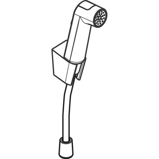 Hansgrohe - Handbrause Bidette S 1jet/Porter S m. Textilschlauch 1250mm MSW