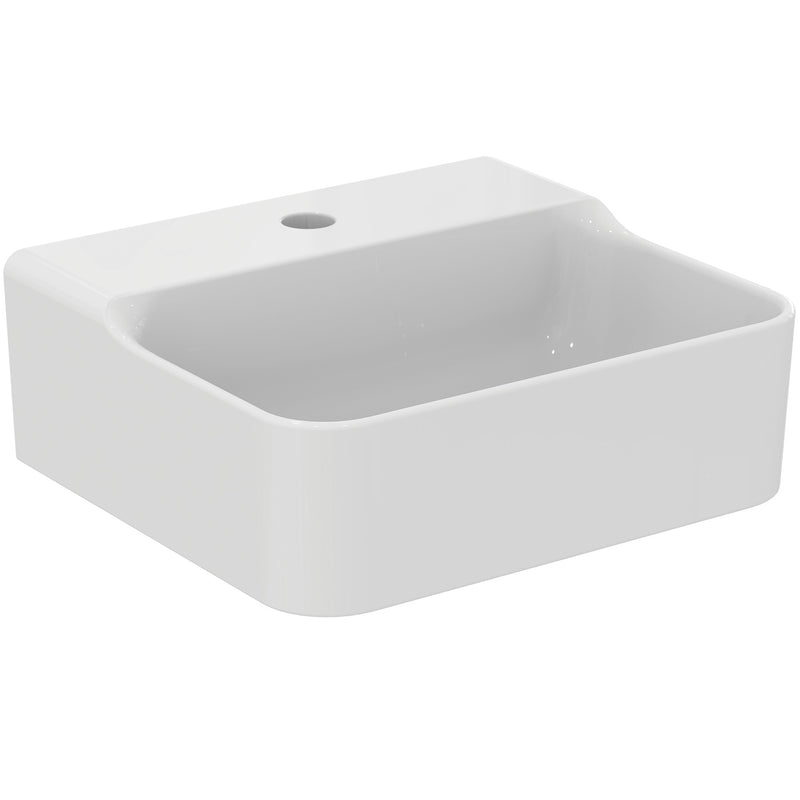 Ideal Standard - Handwaschbecken CONCA, 1 Hl., o.Ül., 400x350x145mm, Weiß