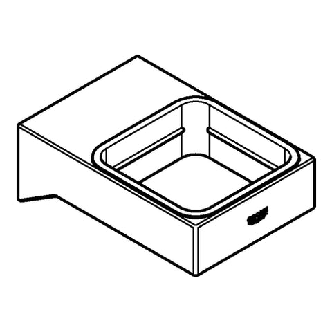 Grohe - Halter SELECTION CUBE 40865 für Glas/Seifenschale/Seifenspender chrom