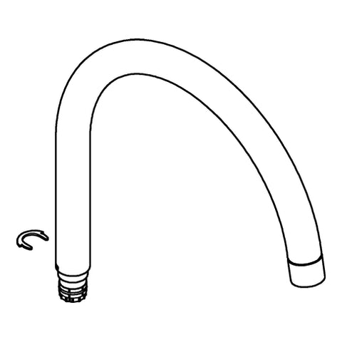 Grohe - U-Auslauf 13372 supersteel