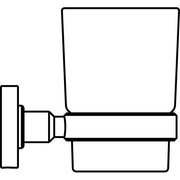 Ideal Standard - Zahnbecher IOM aus satiniertem Glas Chrom