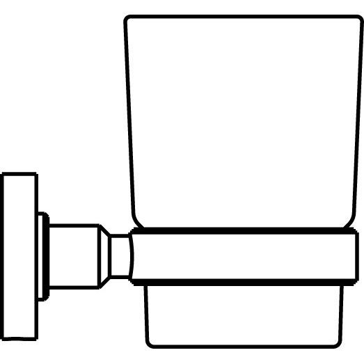 Ideal Standard - Zahnbecher IOM aus satiniertem Glas Chrom