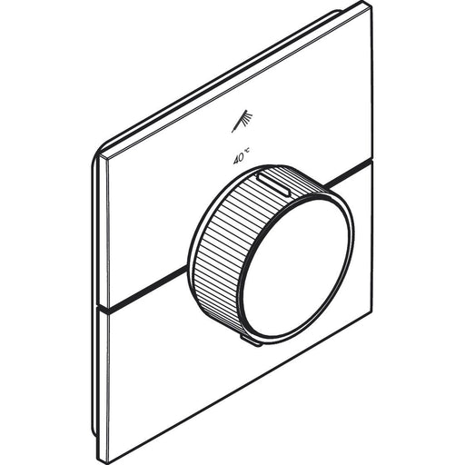 Hansgrohe - Thermostat UP Axor ShowerSelect ID 1 Verbraucher eckig MSW