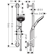 Hansgrohe - Brausenset RAINDANCE Select S 120 UNICA Comfort 900mm chrom