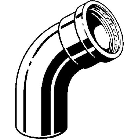Viega - Bogen 45 Grad PRESTABO 1126.1XL 64,0mm Stahl verzink