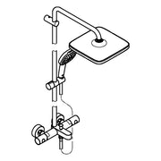 Grohe - Duschsystem Tempesta 250 Cube 26691_1 Wannen-THM KB T. 250 Cube chrom