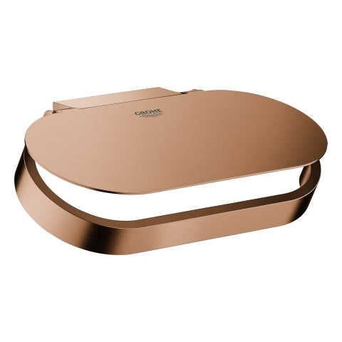 Grohe - WC-Papierhalter SELECTION 41069 mit Deckel warm sunset gebürstet
