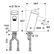 SCHELL - Selbstschluß-WT Armatur PURIS SC SC HD-M Mischwasser chrom