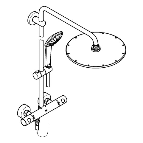 Grohe - Duschsystem EUPHORIA 310 26075 mit THM cool sunrise gebürstet