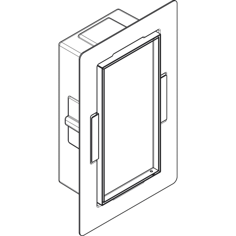 Hansgrohe - XtraStoris Rock Wandnische mit befliesb.Tür 300 x 150 x 100 mm MSW