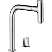 Hansgrohe - 2-Loch SPTM 200 METRIS Select M71 Ausziehbrause 2jet sBox chrom