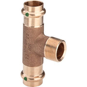 Viega - T-Stück SANPRESS 2217.1 22mm x 3/4 AG x 22mm Siliziumbronze