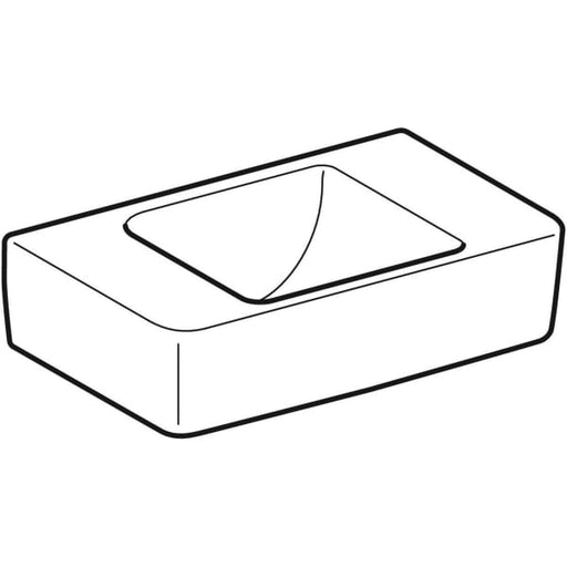 Geberit Vertriebs - Handwaschbecken RENOVA PLAN 272141 400x250mm weiß o.HL