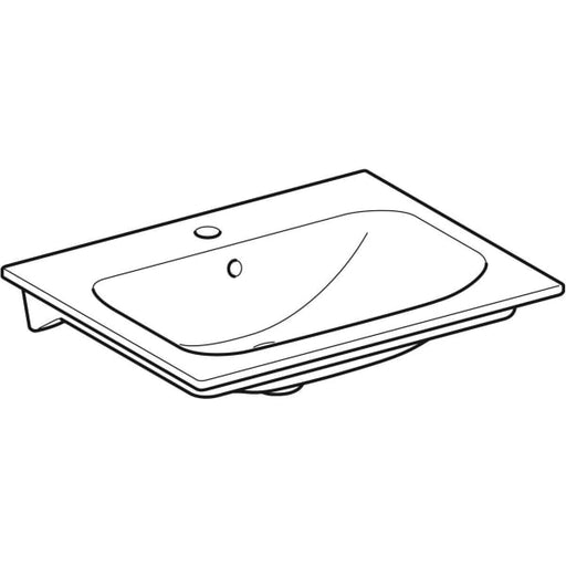 Geberit Vertriebs - RENOVA Nr.1 Plan Möbel-WT Slim 600x480mm, m. Hl., m. Ül., weiß, Tect