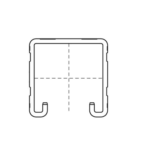 Walraven - Montageschiene RapidStrut 500mm C-Profil BUP 41x41 2,5mm