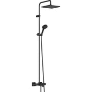 Hansgrohe - Showerpipe 240 1jet Vernis Shape mattschwarz mit Wannenthermostat