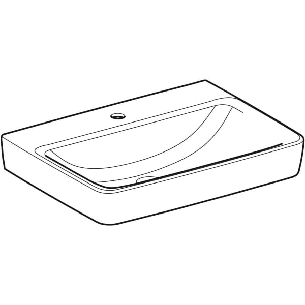 Geberit Vertriebs - RENOVA Plan Waschtisch, 65x48cm m. Hl., o. Ül., weiß, NEU