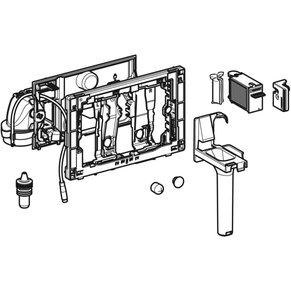 Geberit Vertriebs - Duofresh Modul mit manueller Ausl. für Sigma UP-SPK 12 cm, anthrazitgrau