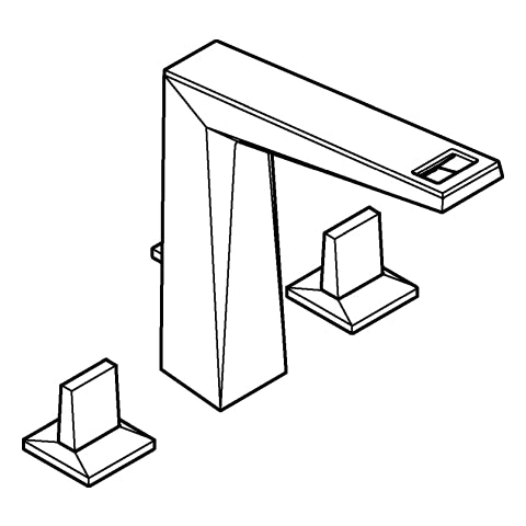 Grohe - 3-L-WT-Batt. Allure Bril. PC 20669 Trapezbetätigung VN-Ceasarstone chrom