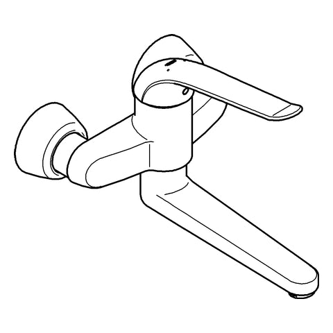 Grohe - WT EHM EUROECO SPECIAL 32773 Wandmontage Ausladung 256mm chrom