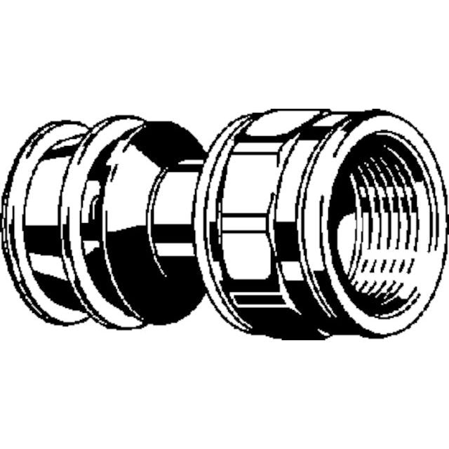 Viega - Übergangsstück RAXOFIX 5312 32mm x 1 IG Siliziumbronze