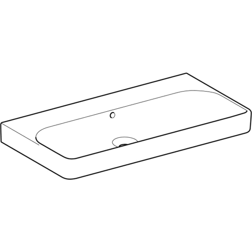 Geberit Vertriebs - Waschtisch SMYLE Square, 90x48cm o. Hl., m. Ül