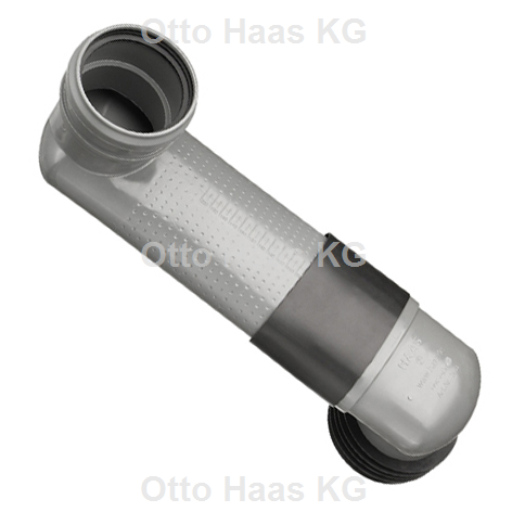 Otto Haas KG - WC-Sprungbogen mit Schrumpfschlauch DN90/110