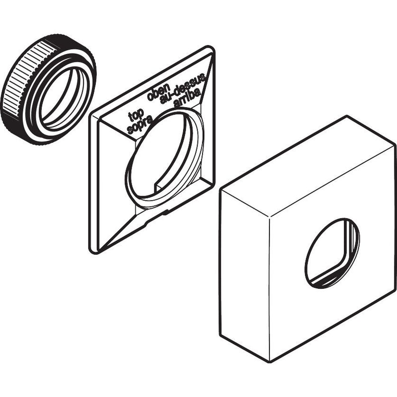 Hansgrohe - Rosette 65/65 mm Metropol WAP/DAP mattschwarz