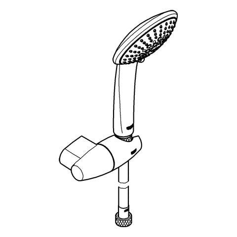 Grohe - Wandhalterset EUPHORIA 110 Champagne 27355 Halter verstellbar chrom