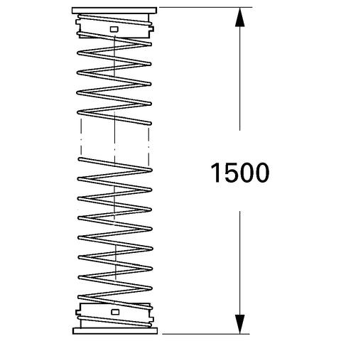 Grohe - Rückholfeder 07240 17,6x0,8x1500 f.herausziehbare Spülbrausen