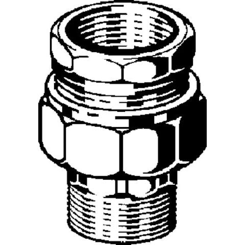 Viega - Rohrverschraubung 3341 konischdichtend 1/2 AG x 1/2 IG Rg