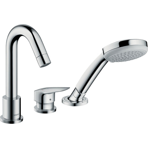 Hansgrohe - 3-Loch Wannenmischer LOGIS F-Set chrom Wannenrandmontage 71310